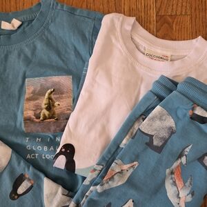 Coccodrillo Boys Matching Set Marine Animals Save The Planet Size 5T / EU 110cm